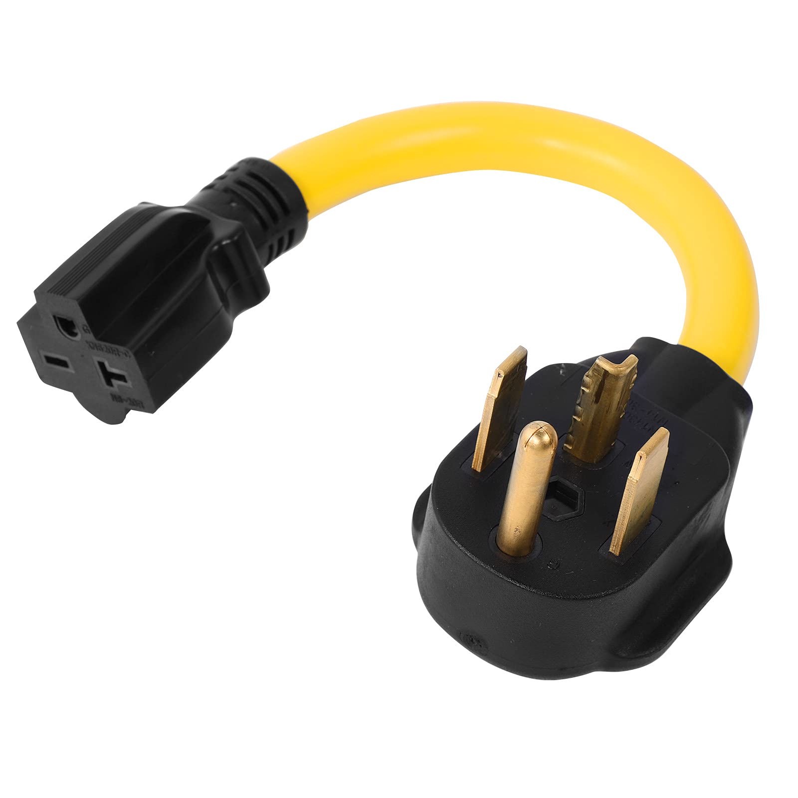 ONETAK NEMA 14-30P to 6-15R 6-20R ETL Listed 240V 20 Amp 4 Prong Male Plug to…