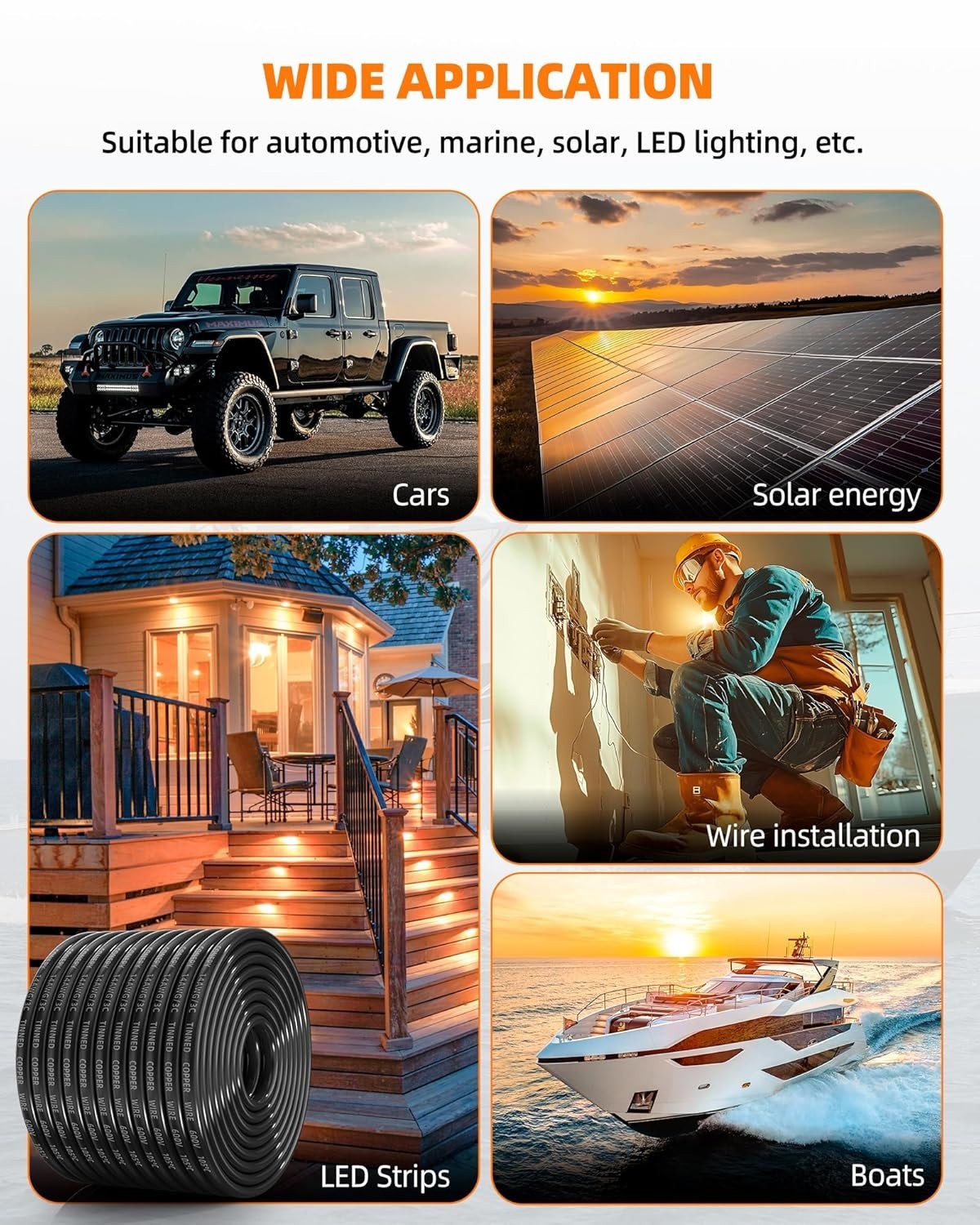 100FT PVC Insulated 14 Gauge Wire, Flame Retardant for Secure Installations