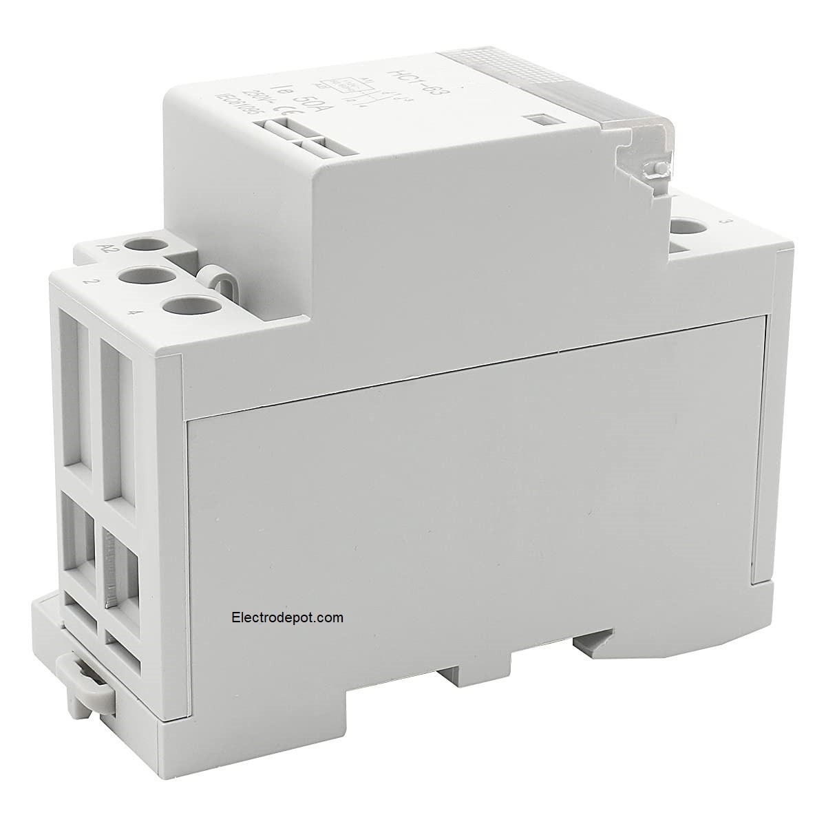 2 Pole Contactor 220V Coil, N/O 30A, 50A, 40A HVAC, Auxiliary Contact DIN Rail