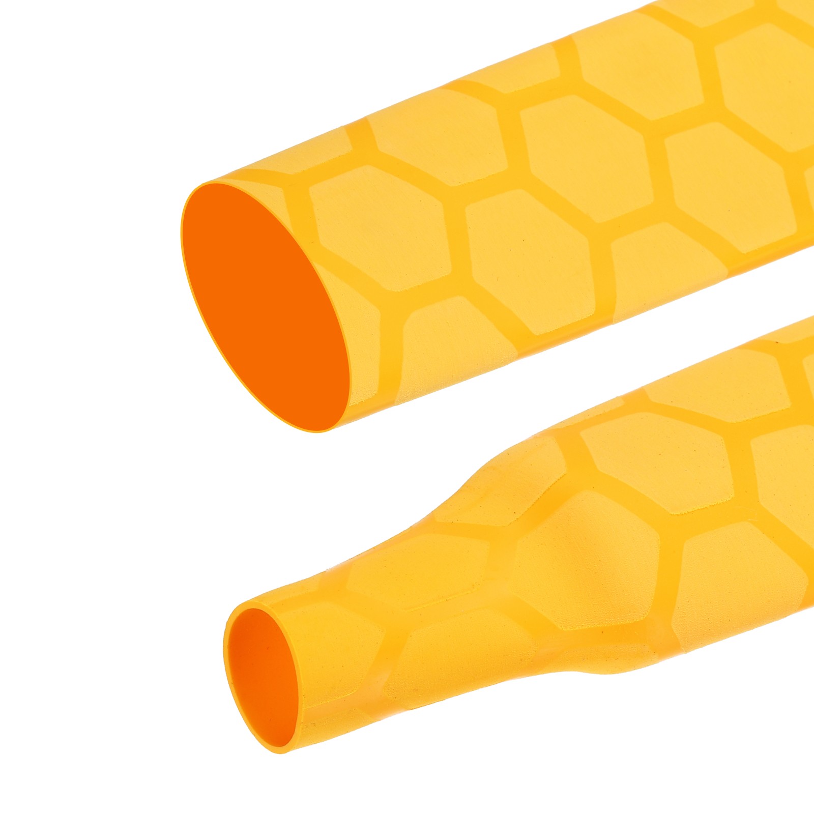 3.3ft 1.4″/35mm Dia Fishing Rod Heat Shrink Tube, Yellow Grid