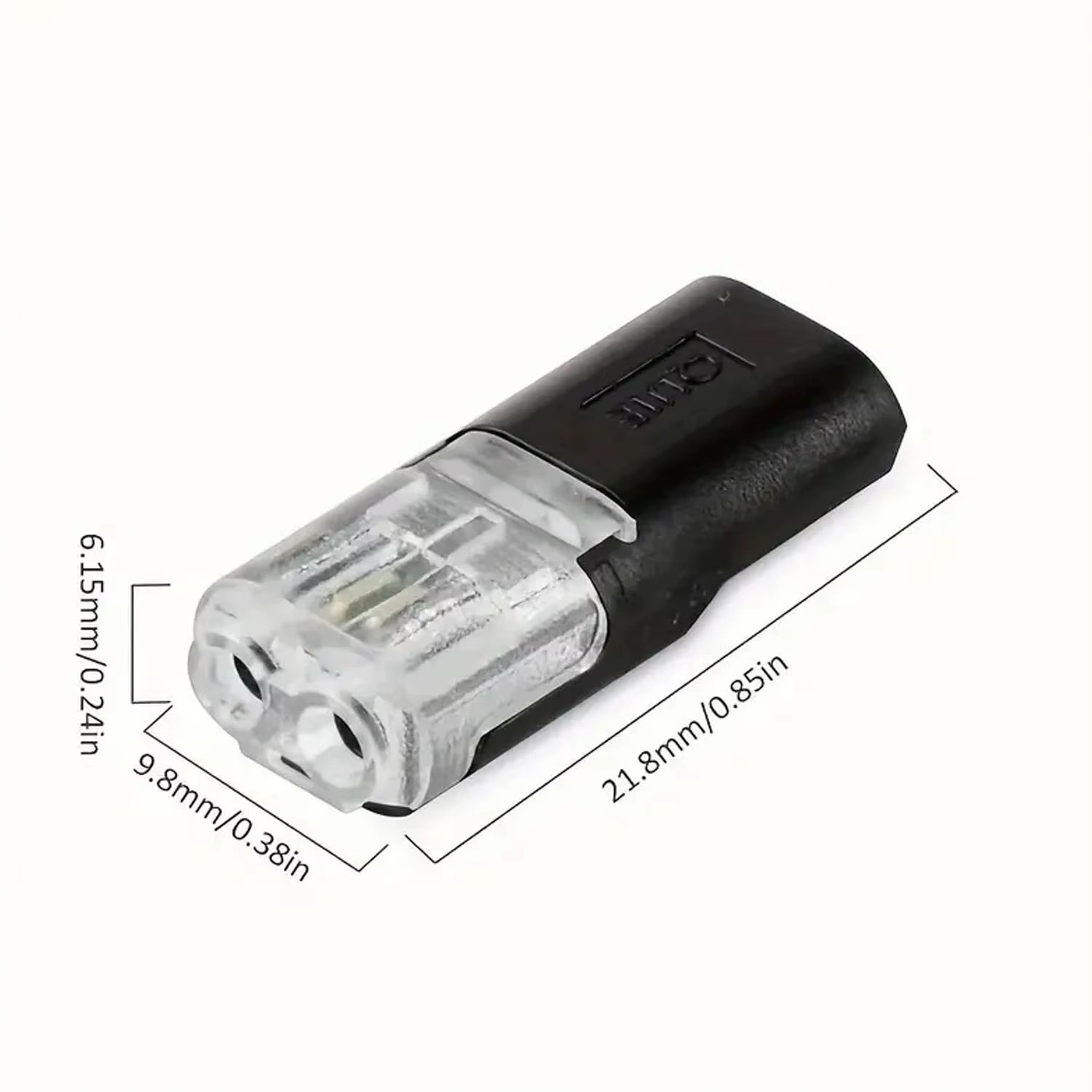 50 PCS Double-Wire Plug-in Connector, Cable Clamp with Locking Buckle AWG 18-22