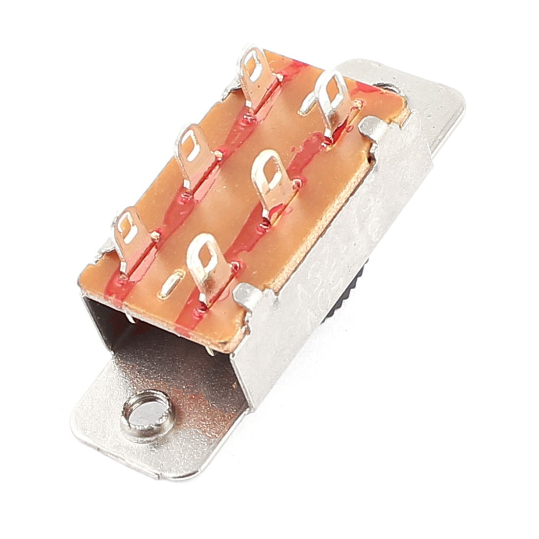 250VAC 3A 125VAC 6A 6 Pins 2 Positions DPDT On/On Mini Slide Switch SSK29