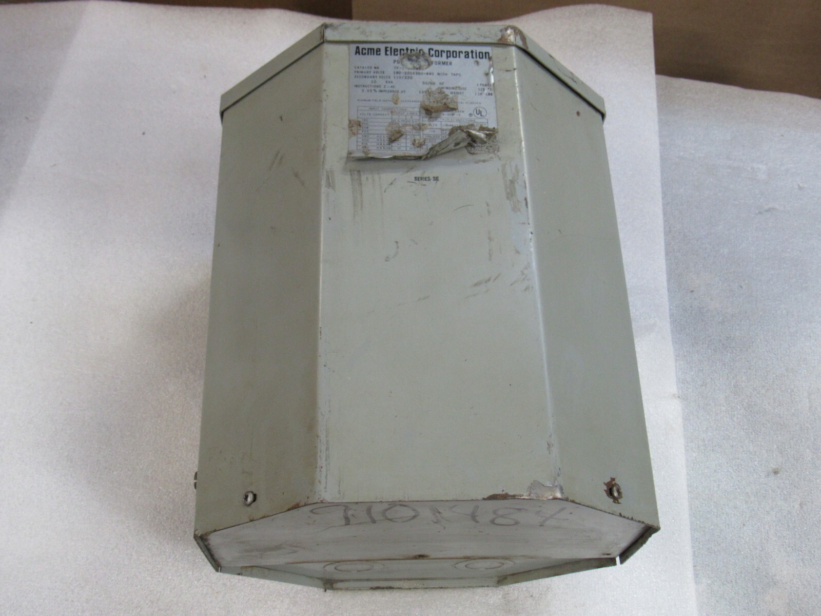 ACME TRANSFORMER TF-1-52795 1PH 10KVA 190-220X380-440V PRI 110/220V SEC