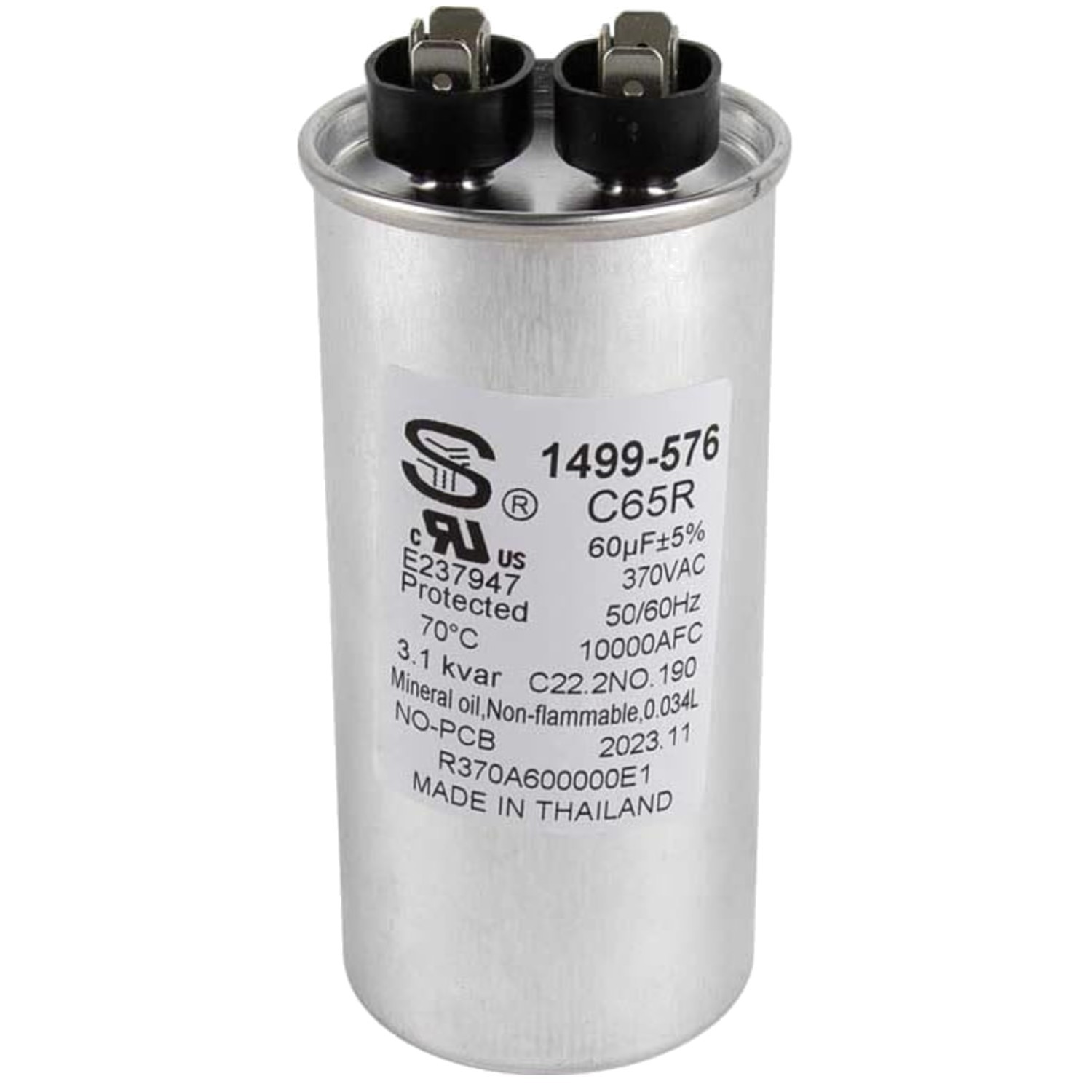Rectangular Copper Run Capacitor – Through-hole Mount