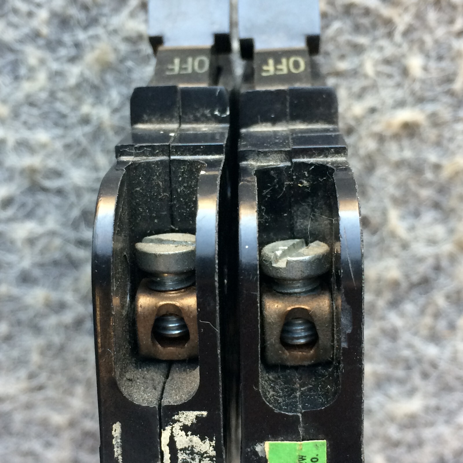 Lot of 2 FPE 20 Amp 1 Pole Stab-Lok Thin Federal Pacific Breakers NC120 Set of 2