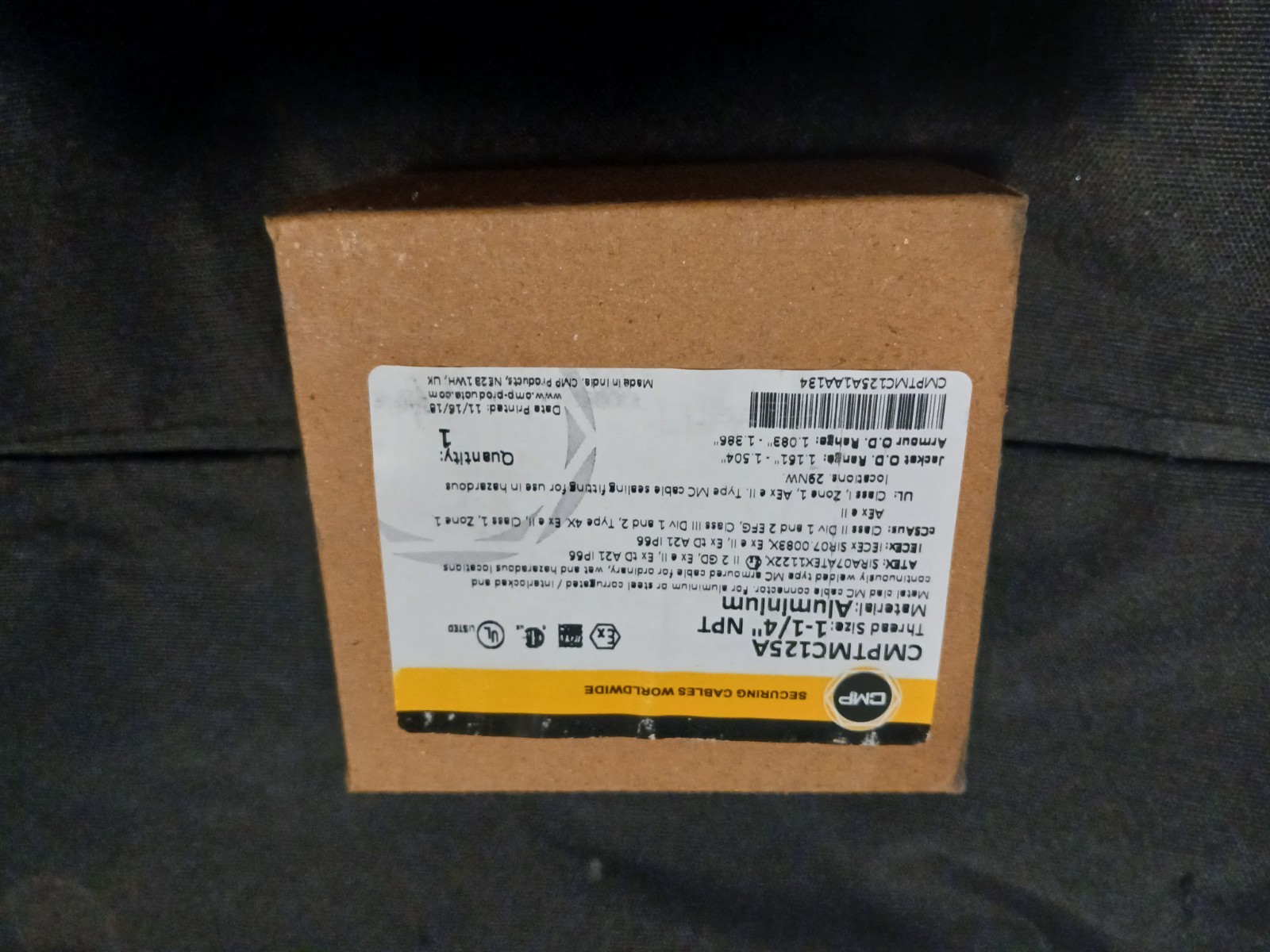 CMP TMC125A 1-1/4 Inch NPT Thread Aluminum Type TMC Cable Connector