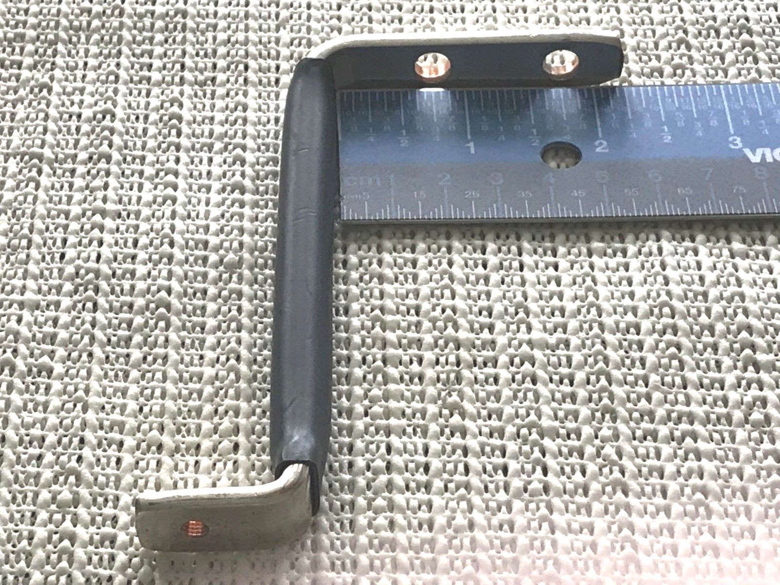 (1) Tinned PVC Insulated Bent Copper Bus Bar 1/8″ x 1/2″ x 4-3/4″ Free Shipping!