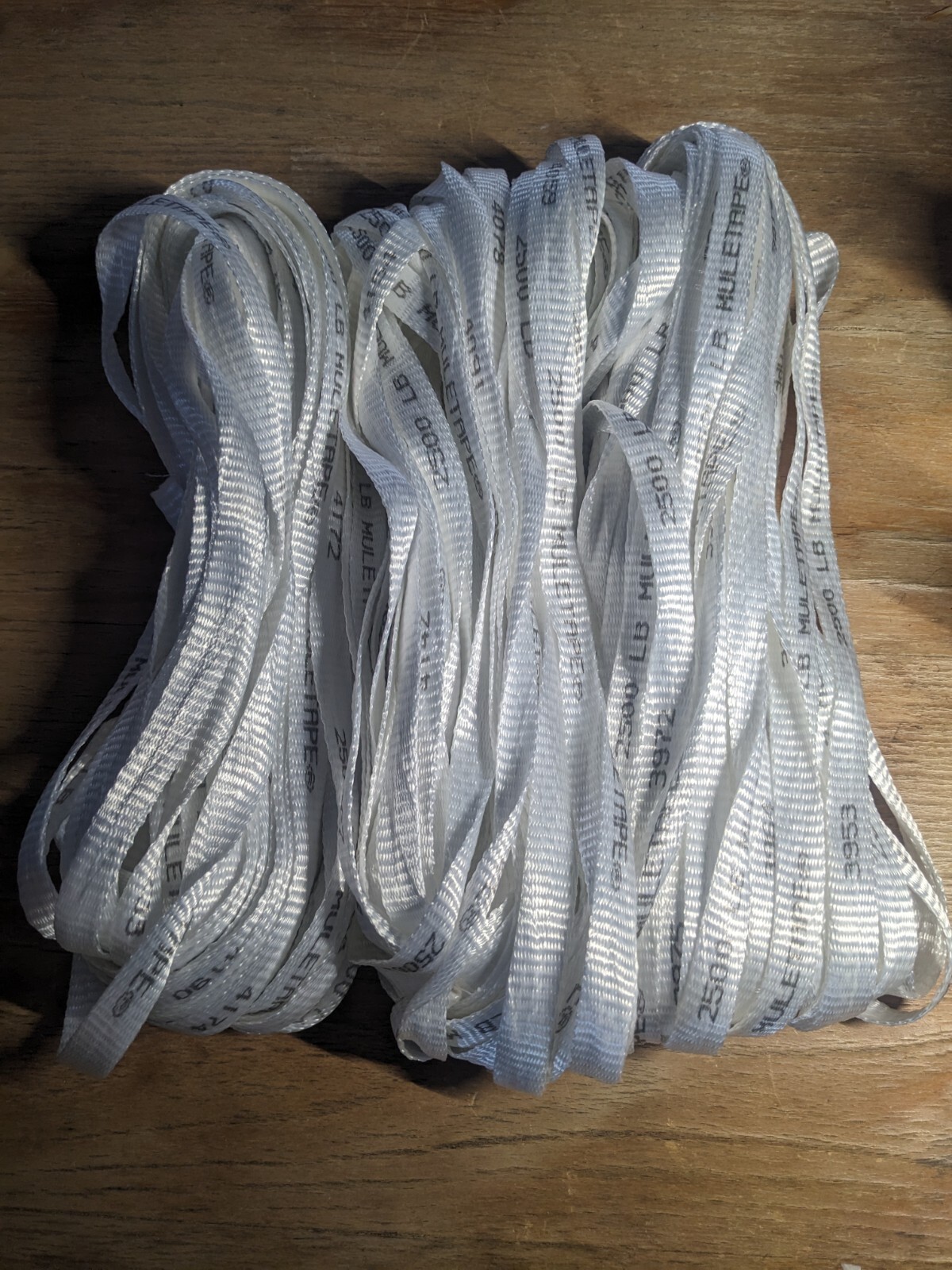 3/4” x 300ft, 2500LB Tensile Mule Tape, Polyester Pull Tape, Flat Rope, Webbing