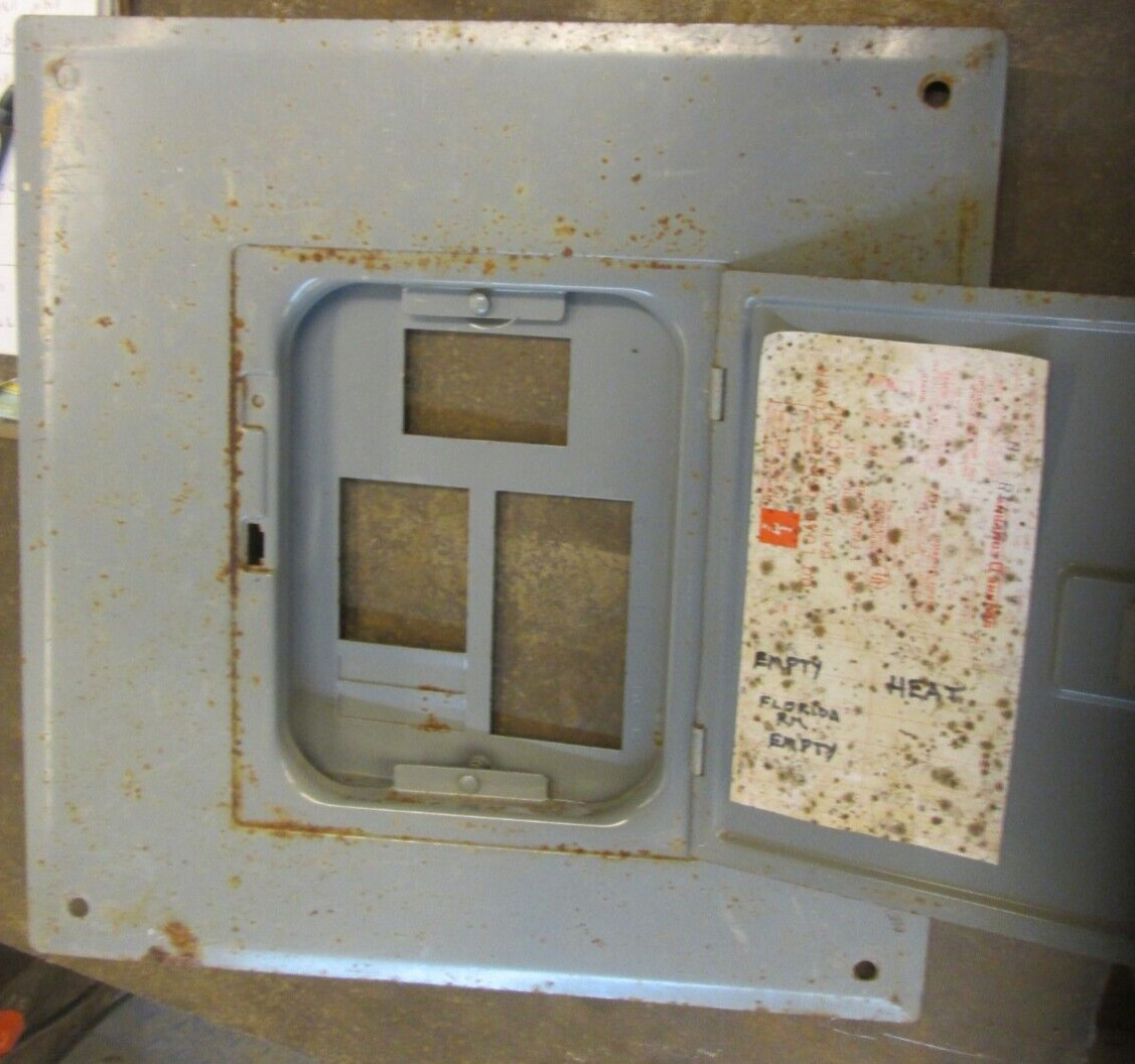 Square D 12 Circuit Breaker Box Cover Lid 16 1/8″ X 15 1/2″ QOC12U