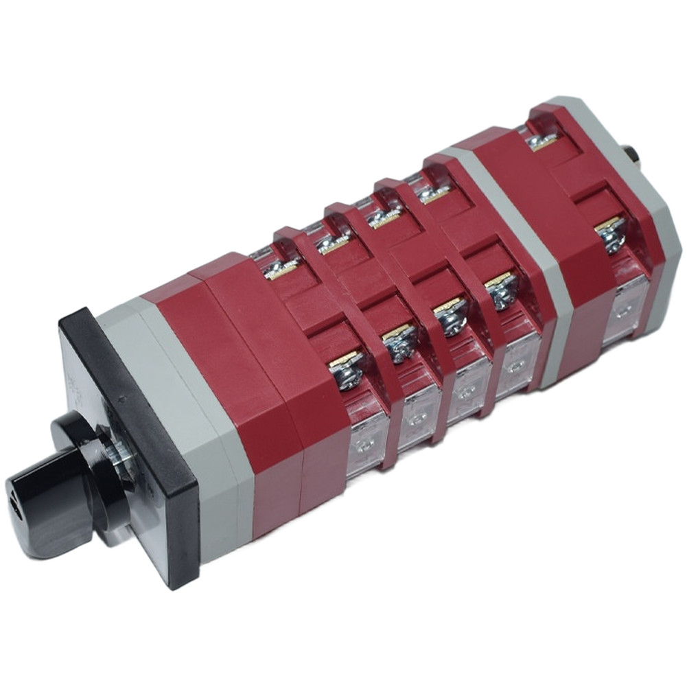 Red LW12 16A Changeover Switch PC Body 17x5x5cm IP30 440V+ Voltage Range