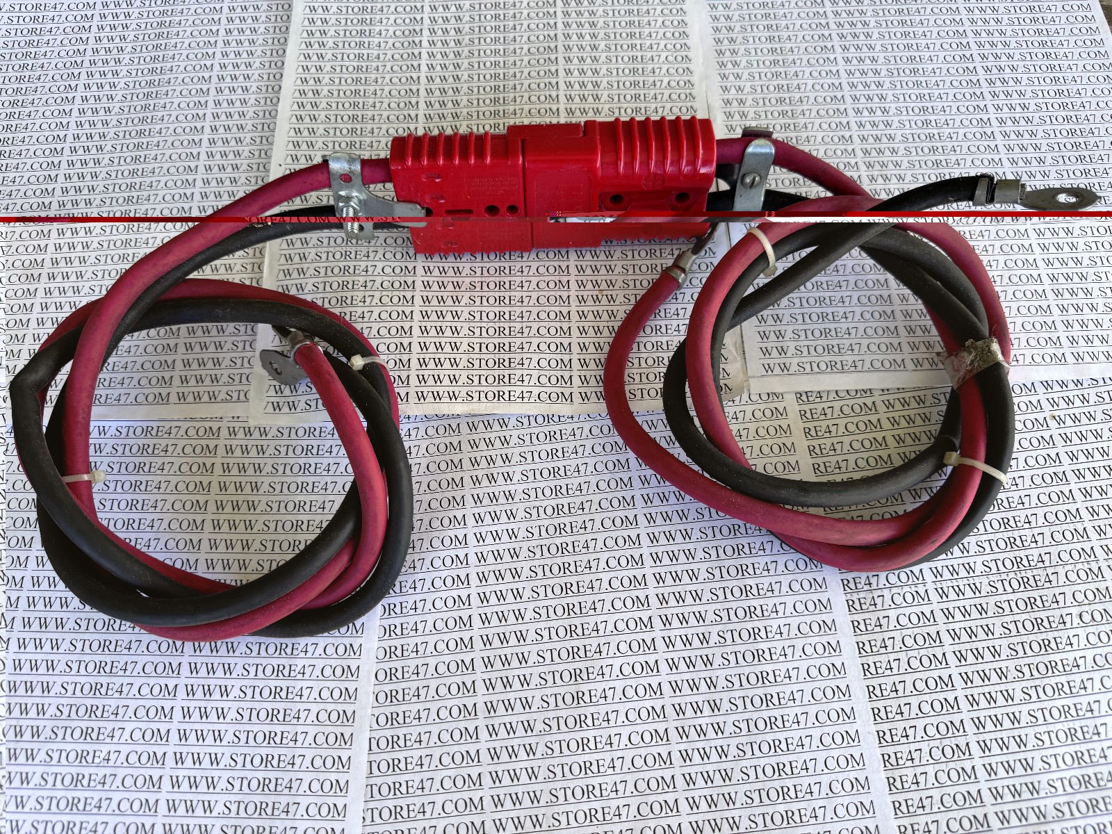 3pc Set Quick Connect ANDERSON 175a 600v Battery Connector RED 4 guage? Pig Tail