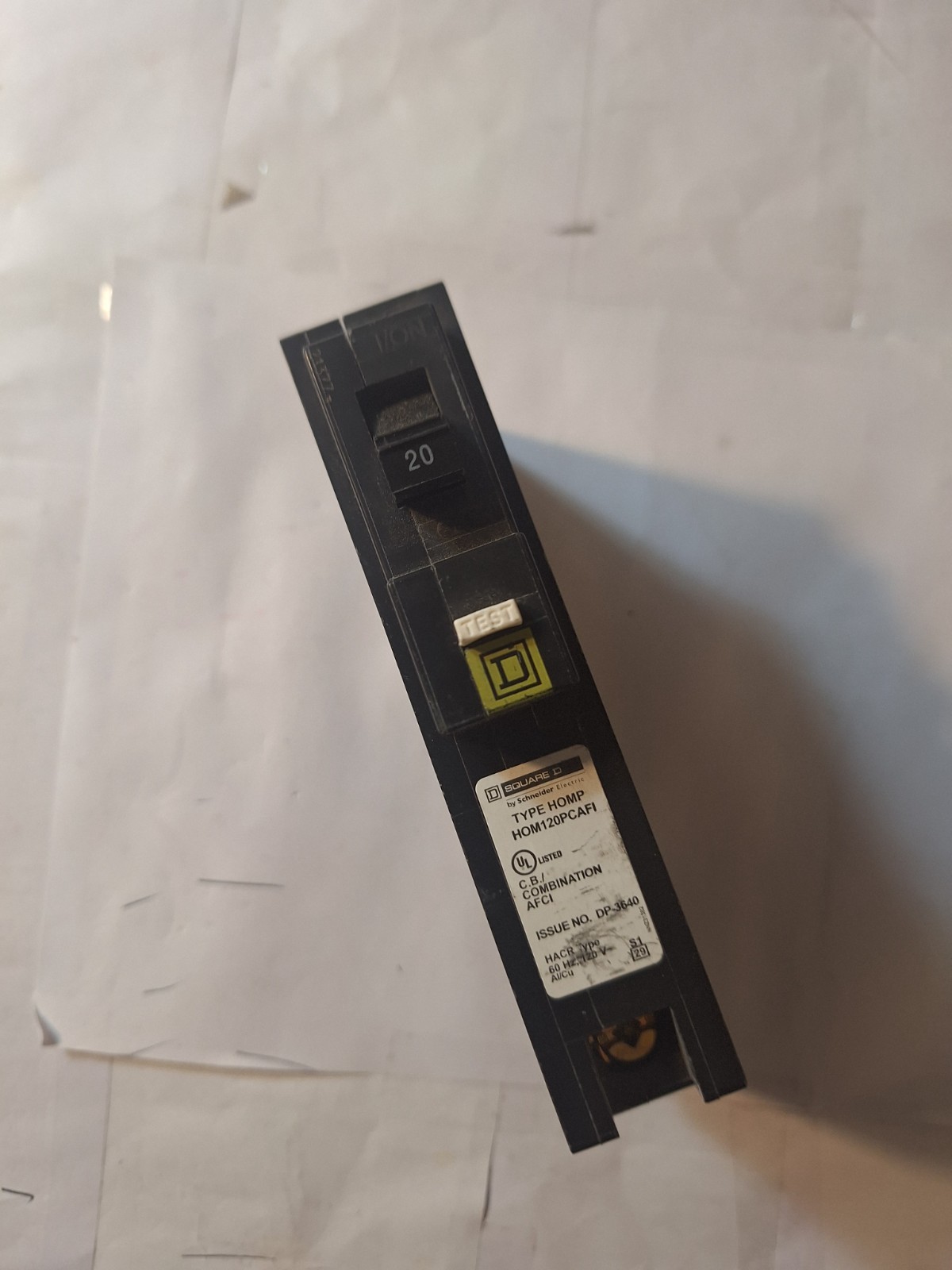 HOMELINE/SQUARE D #HOM120PCAFI (AFCI) ARC FAULT 20A BREAKERS/FREE SHIPPING