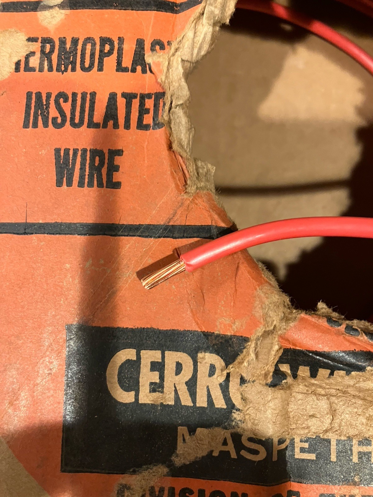 ~230 Ft Cerrowire 10 AWG Stranded Copper Building Wire Red In Original Box