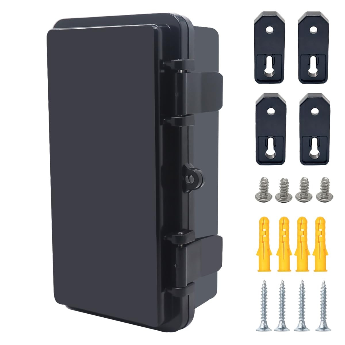 Junction Box IP67 Waterproof ABS Project Box Hinged Cover Outdoor Electrical
