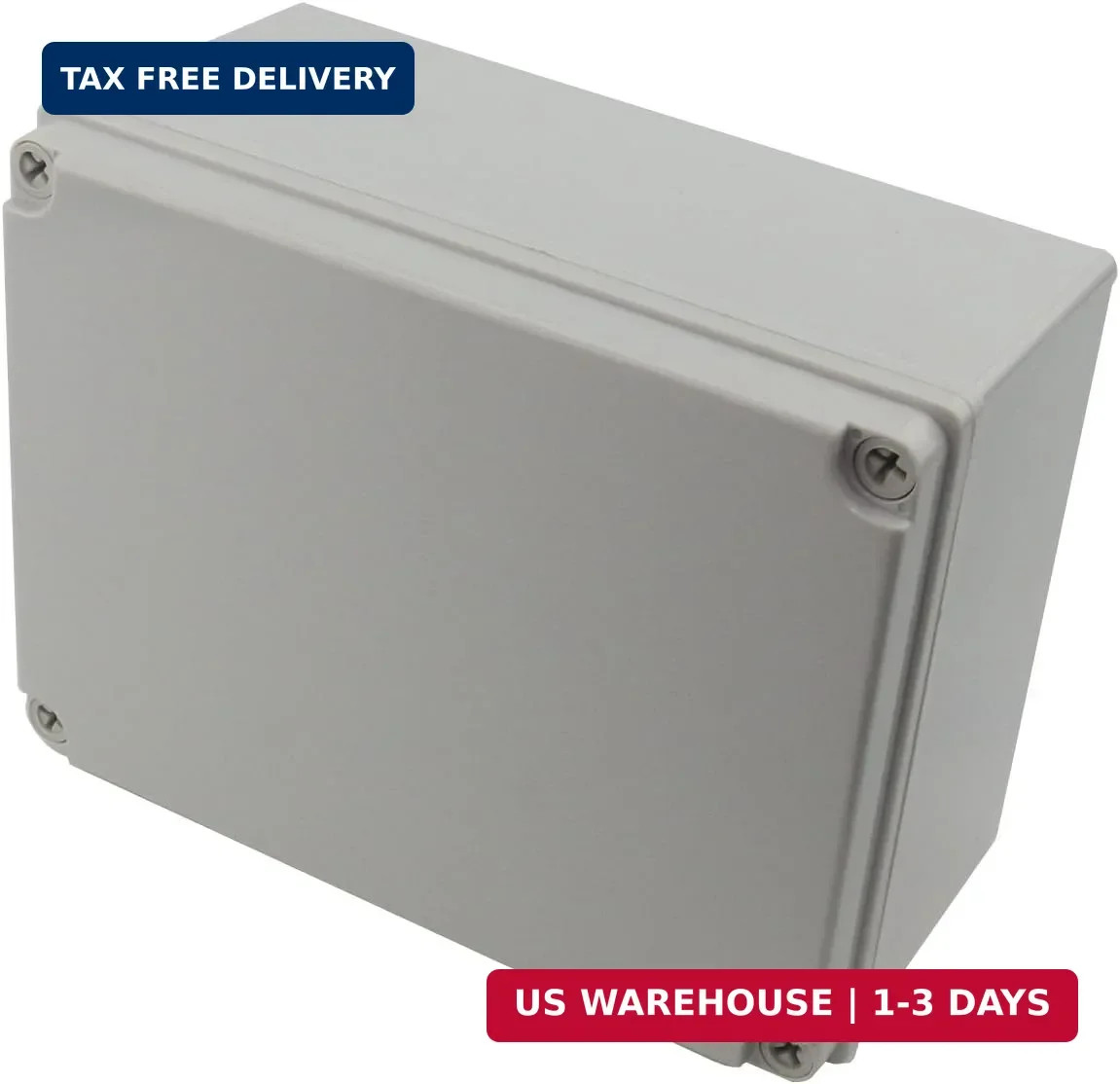 Ogrmar Plastic Dustproof IP65 Junction Box DIY Case Enclosure (8″x 6″x 4″)