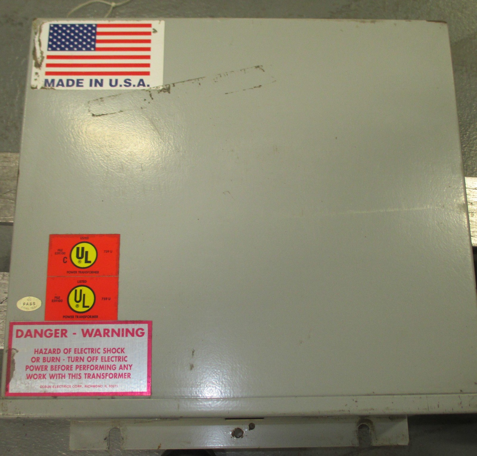 Olsun 6304-D 114696 Motor Drive Transformer, 3-Phase, 15kVA