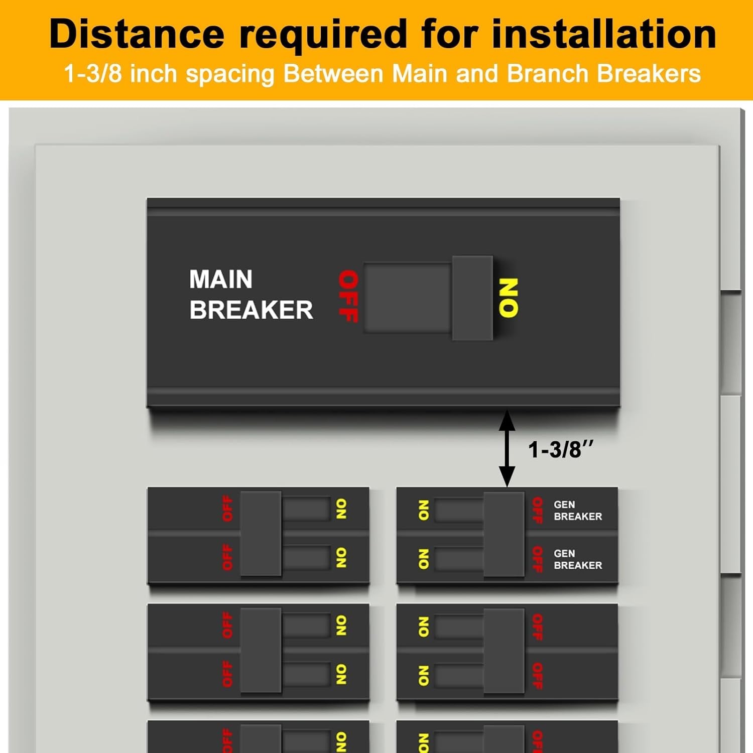 4 Set Generator Interlock Kit Compatible with Square D QO or Homeline 150 or …