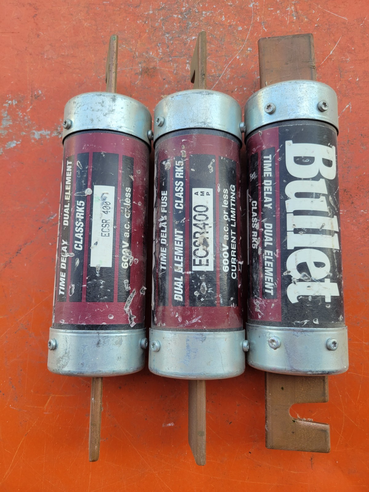 1 From Picture Edison Bullet ECSR400 Dual Element Time Delay Fuse 400A RK5