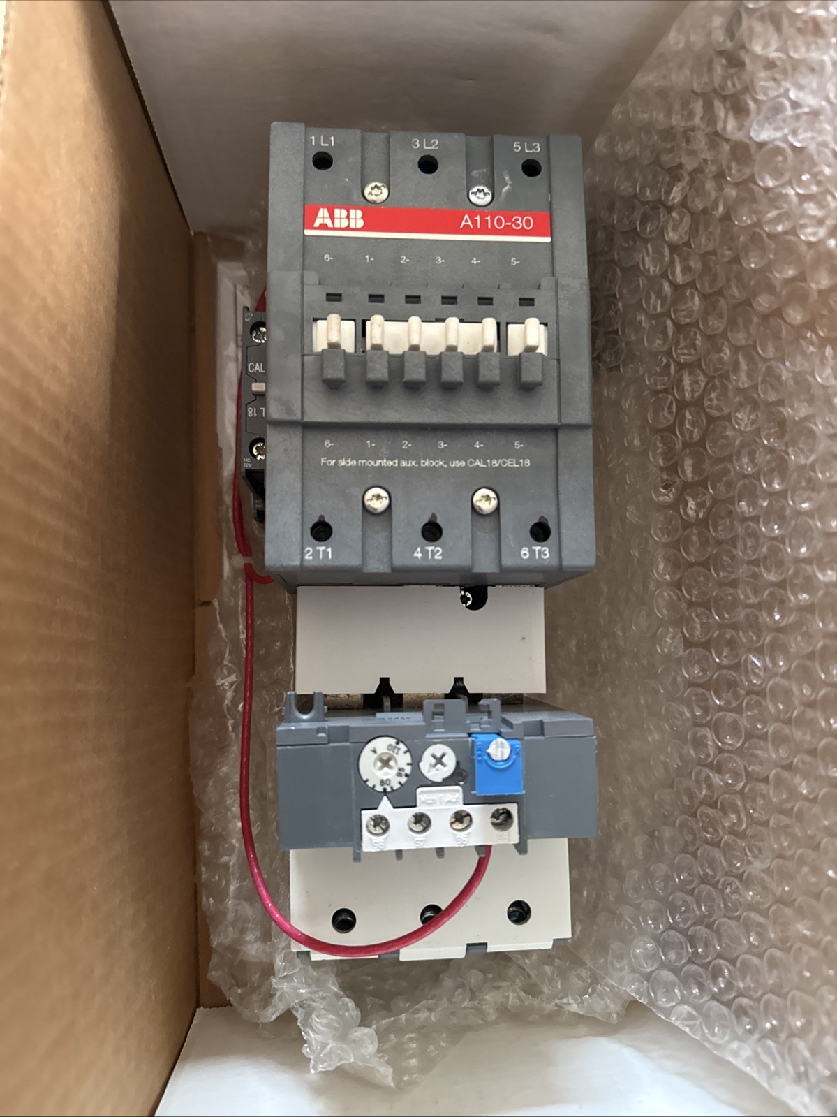 ABB A110-30 Contactor 120V Coil with Auxiliarys 3 Pole
