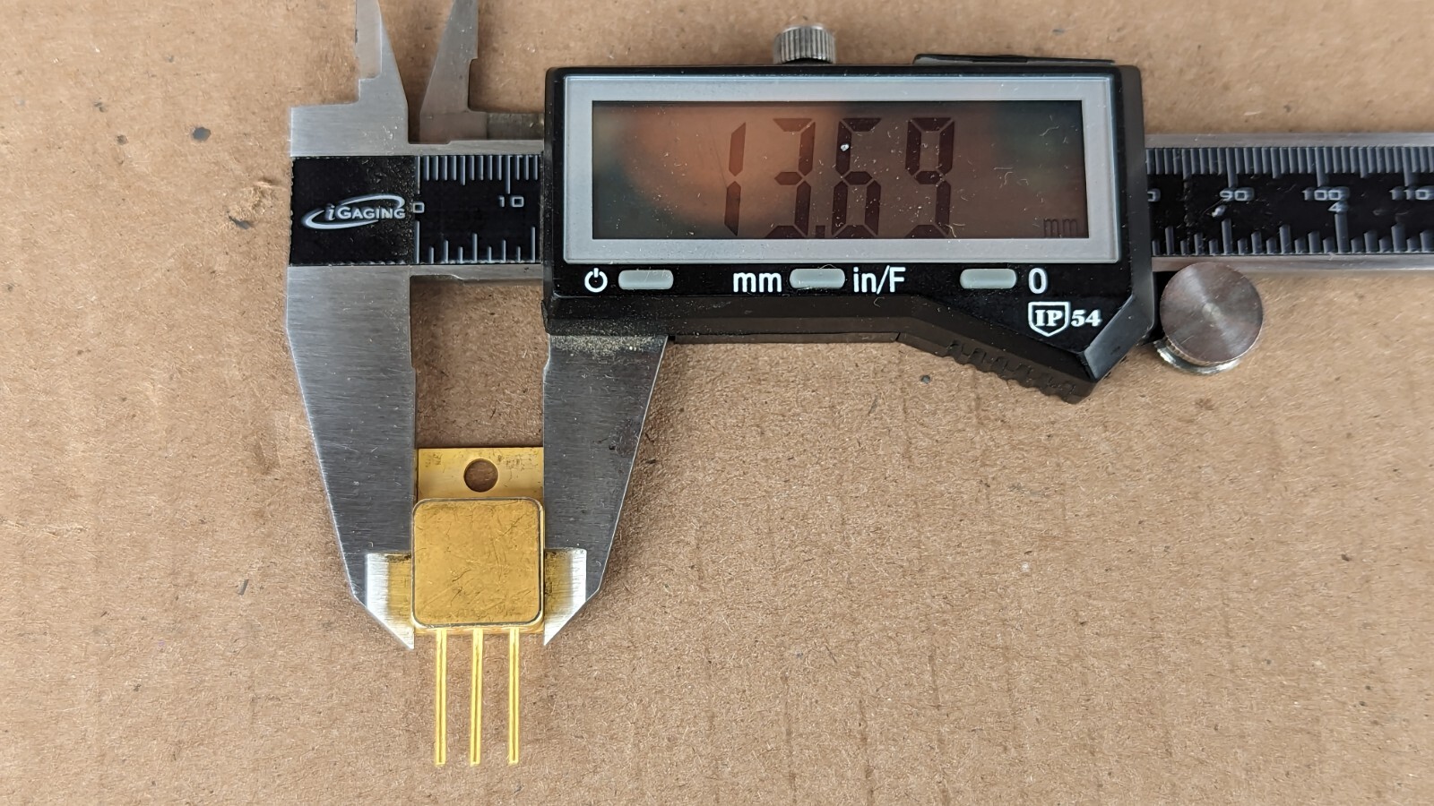 1 – VINTAGE QUALITY Power MOSFET GOLD PLATED Transistor – PICTURE FOR REFERENCE
