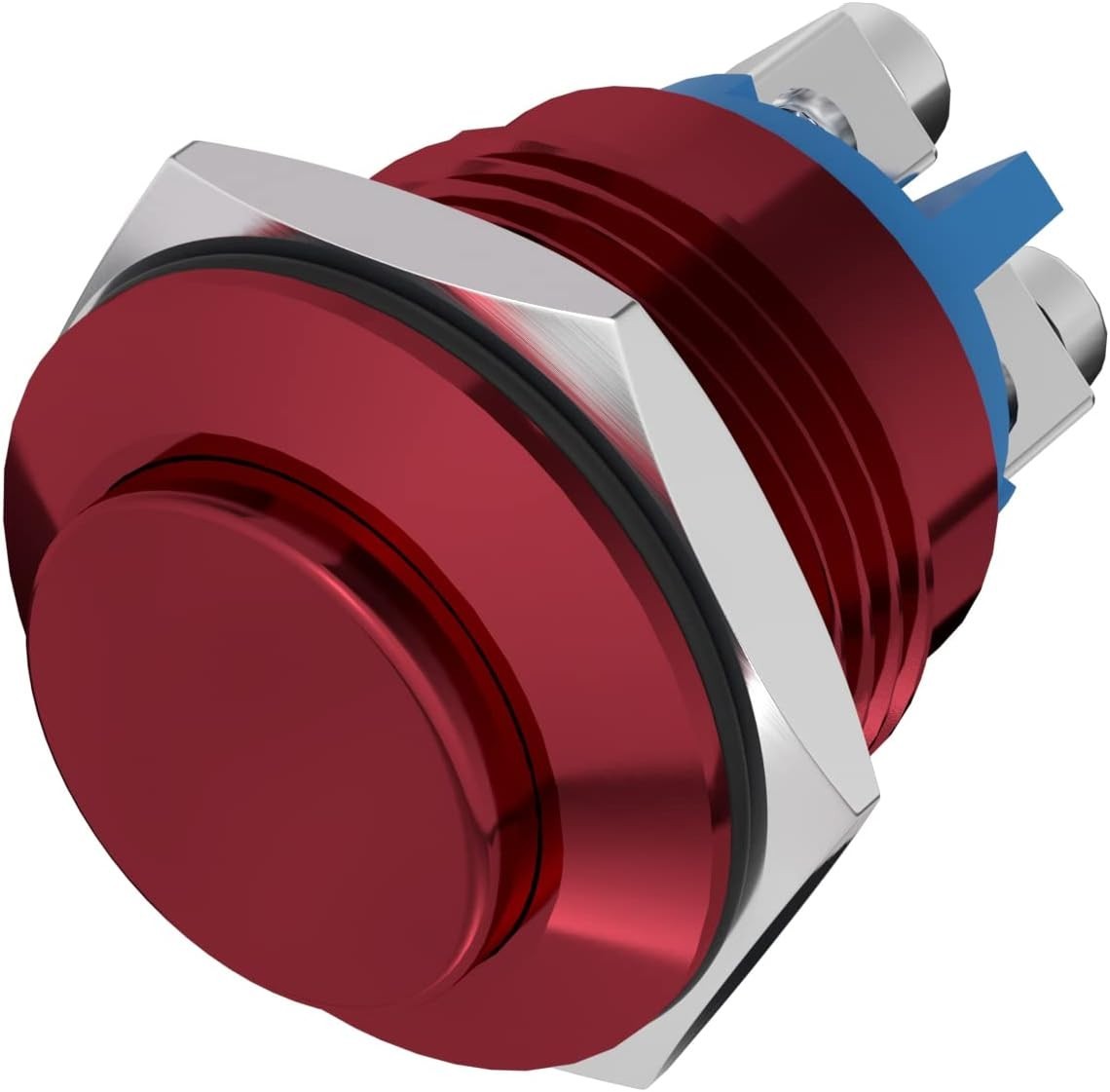 16mm Momentary Push Button Switch Waterproof Aluminum Shell 250V AC 5A