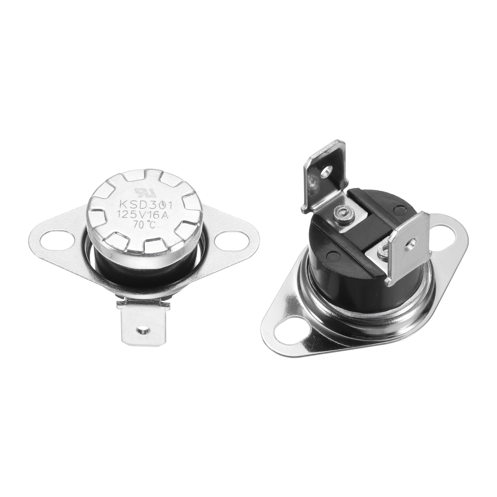 KSD301 70°C/158°F 16A NC Thermostat for Bakelite Switch 2Pcs