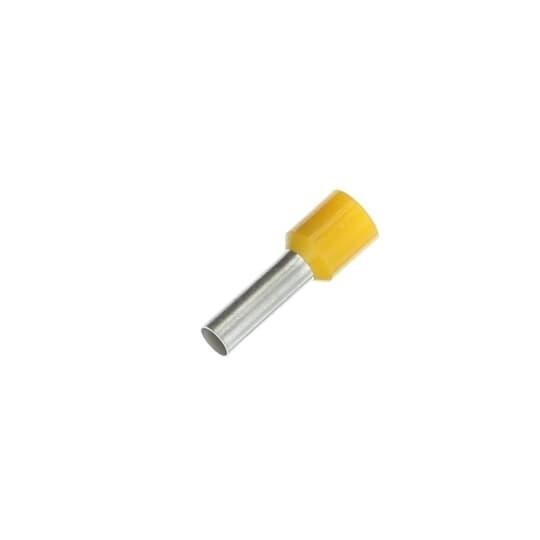 (QTY:100) THOMAS BETTS F2041 Sta-Kon Wire FERRULE AWG 10 Copper Covered Yellow