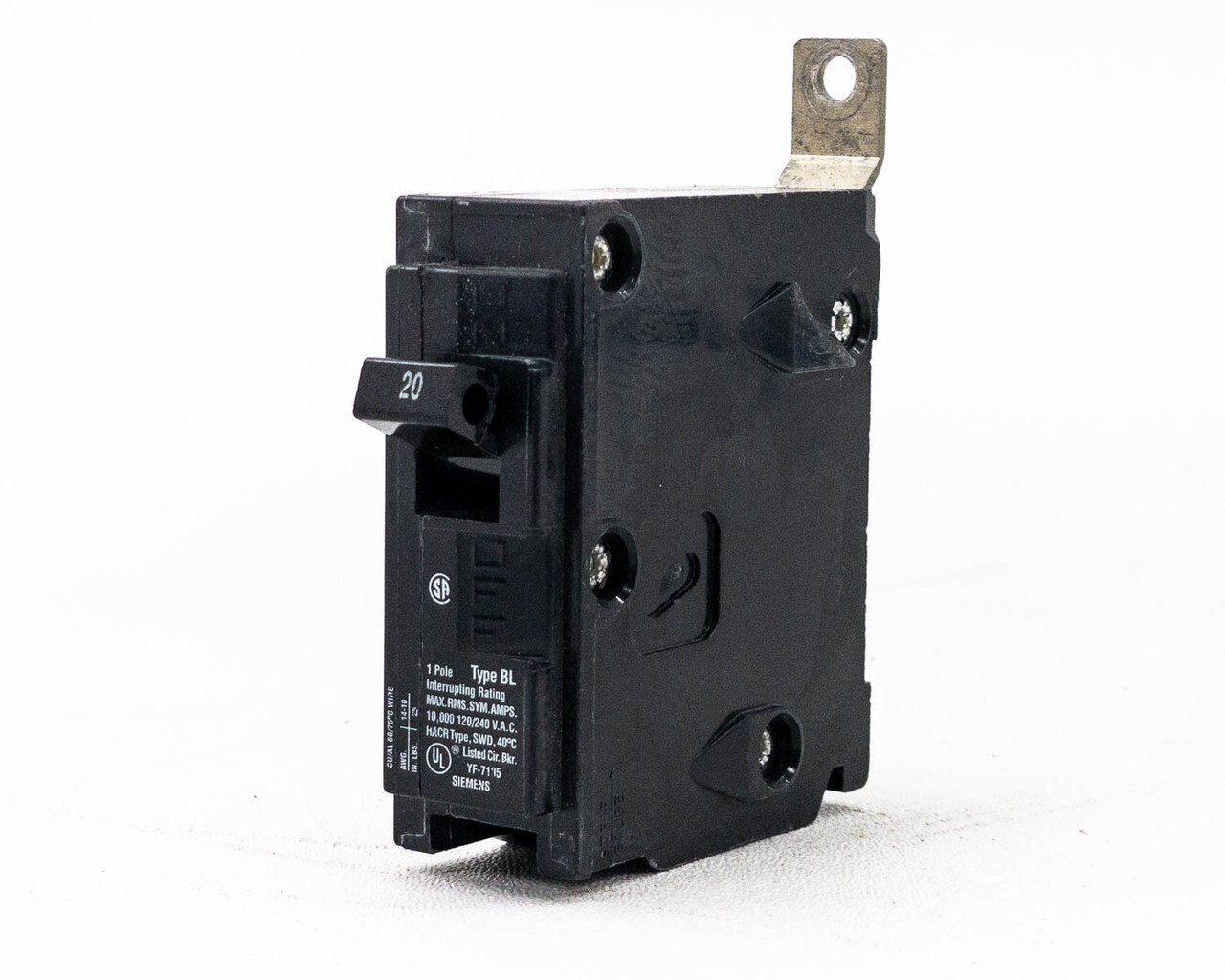 Siemens Miniature Circuit Breaker 20 Amps, 120/240 Volt AC, 1 Pole B120