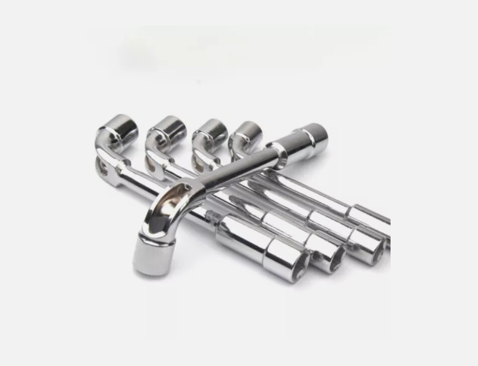 6/8/10/12/13/14mm Metric L Shaped Angled Open Hex 6 Point Socket Wrench Set