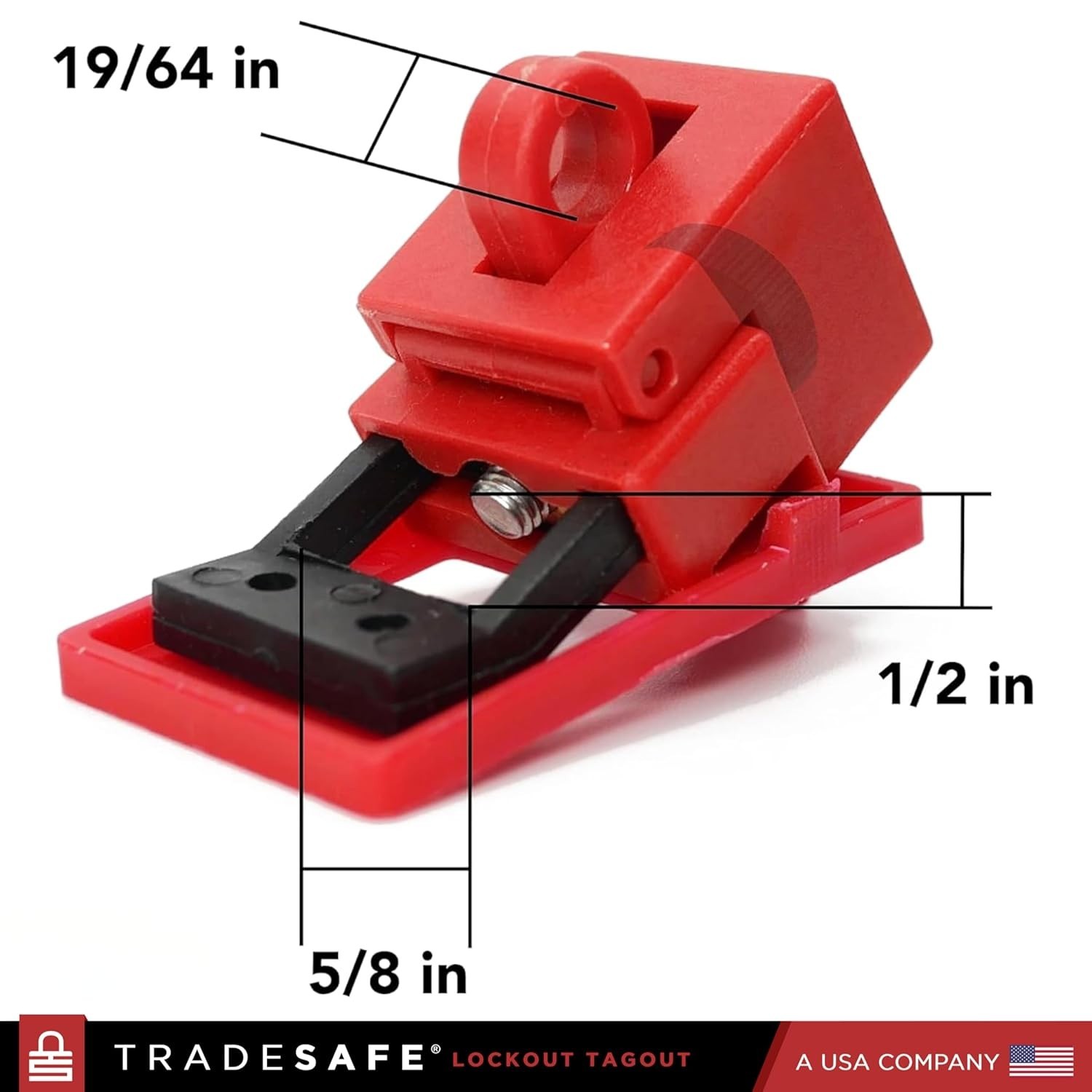 Circuit Breaker Lockout Device Clamp On 120 277 Volt Single Pole OSHA Compliant