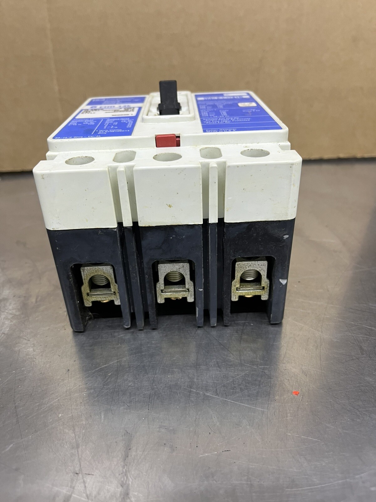 Cutler Hammer EHD3015 3 Pole Industrial Breaker 15 Amp 480V EHD 14K Made In USA