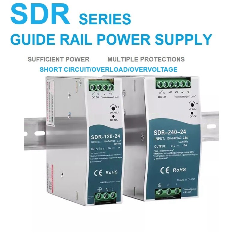 SDR Rail Type Industrial DC Transformer 20A High Power 30V/1A Relay Communcation