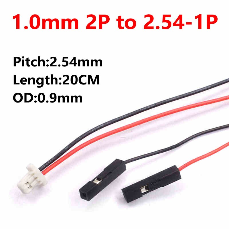 XH2.54/PH2.0/1.0/1.25mm to Dupont 2.54 1P Wire Cable Connector Converter Adapter