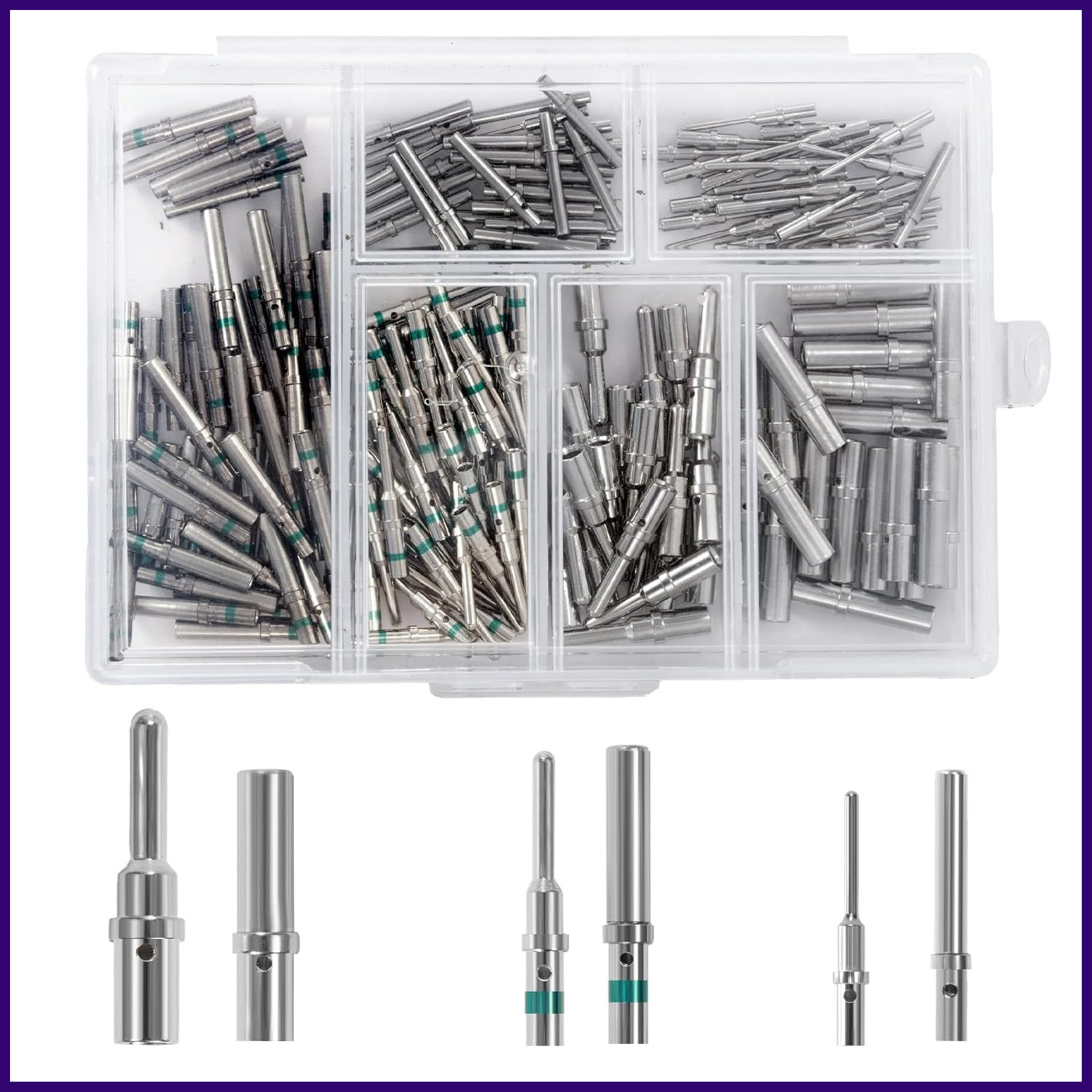 200PCS Deutsch Connector Pin Kit DT DTM DTP Male Female 22-12AWG