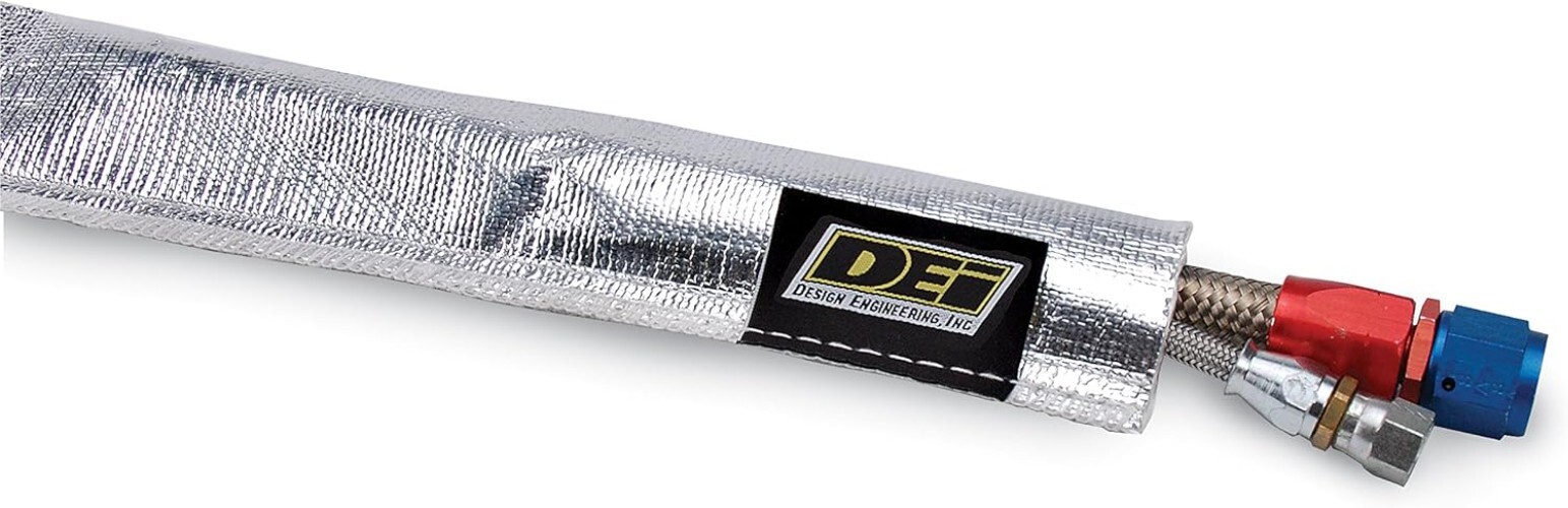 Aluminized Sleeving Heat Sheath – 3/4 Inch Inner Diameter, Protect Up to 2000°F