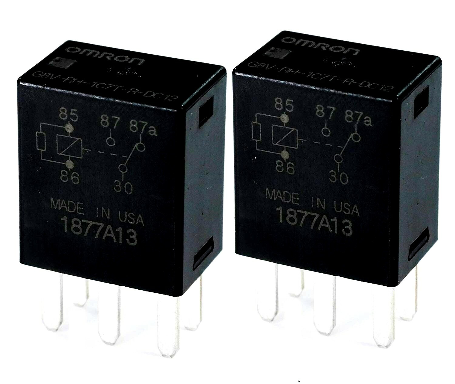 (2PCS) OMRON G8V-RH-1C7T-R-DC12 , AUTOMOTIVE RELAY