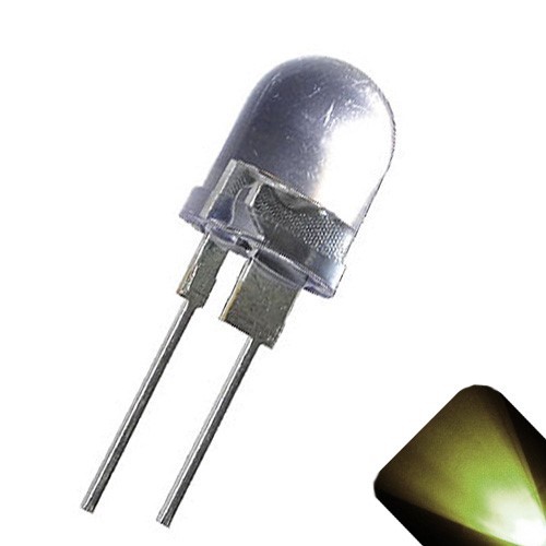 10 x LED 10mm Warm Soft White .5 Watt Bright High Power LEDs 0.5w half 1/2 Car