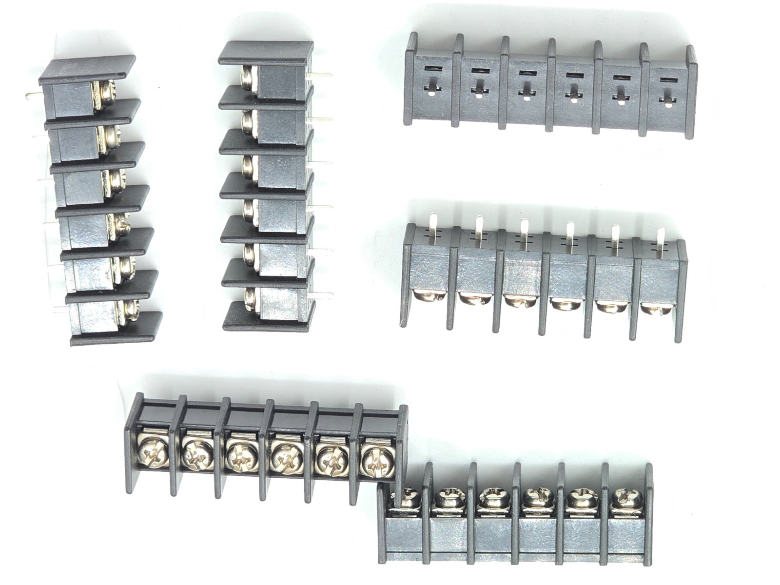 27each 6 Pin Barrier Terminal Block connector Strips, 300v 20A 7.62mm Pitch