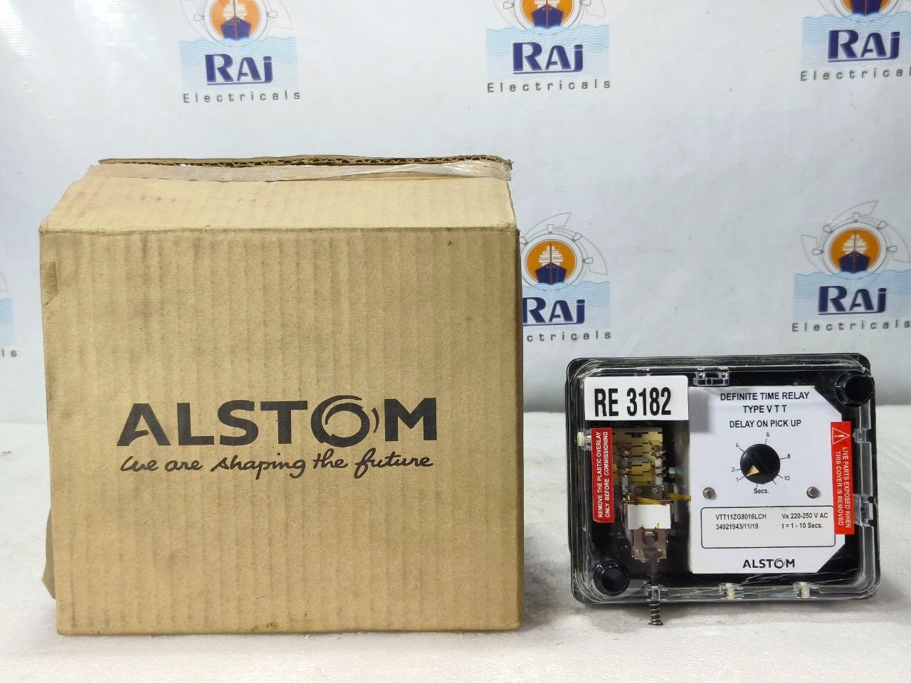 NEW | ALSTOM VTT VTT11ZG8016LCH DEFINITE TIME RELAY 220–230 VAC | 1-10SEC