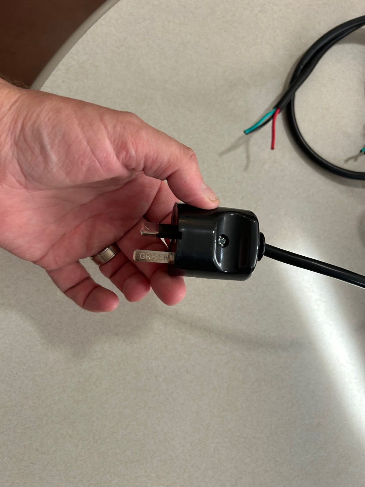 AU Type I Pigtail Power Plug – Pre-Wired Lead AS/NZS 3112 plug Lot 14 10Amp 250v