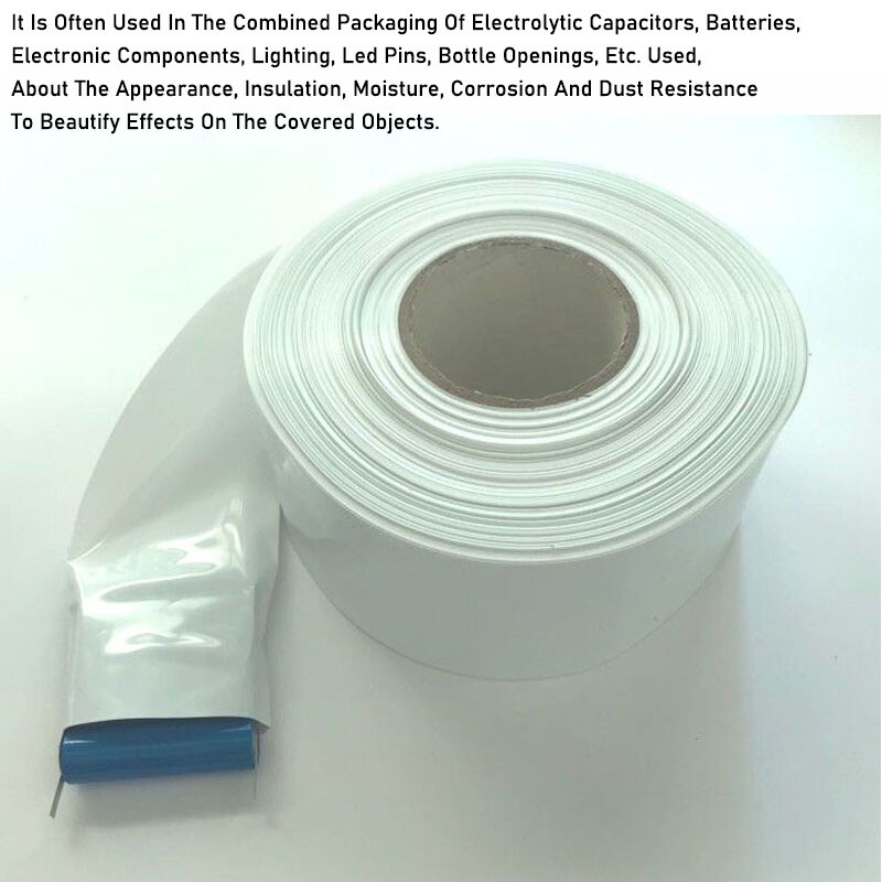 7mm to 250mm White PVC Heat Shrink Tubing Wrap RC Battery Pack LiPO NiMH NiCd