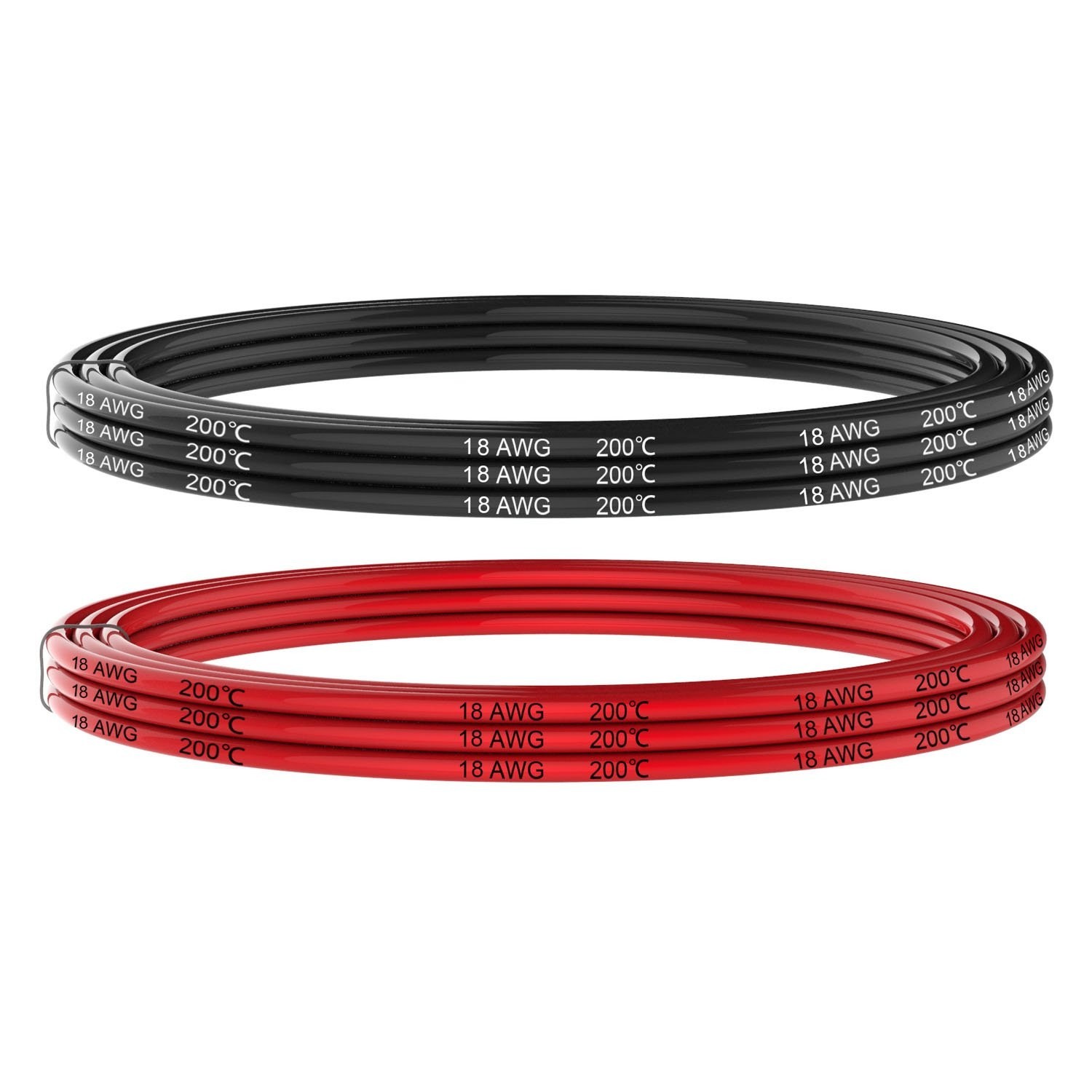 18 AWG Tinned Copper Wire – 20ft Silicone Hook-Up Wire, Flexible & Durable