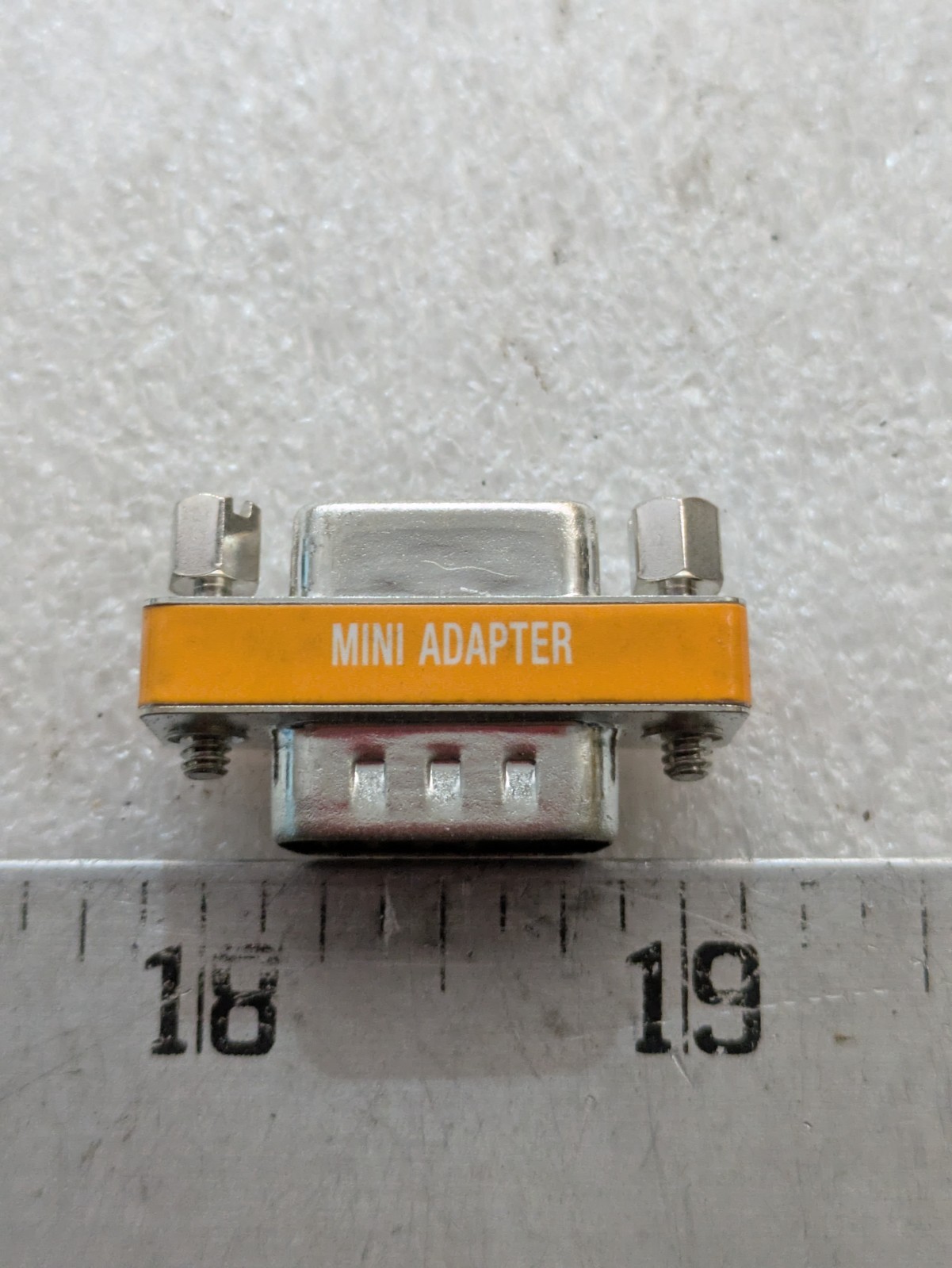 DB9 Null Modem Adapter Male to Female RS-232 Serial Connector Pack of 10