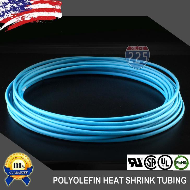 100 FT. 100′ Feet BLUE 1/16″ 1.5mm Polyolefin 2:1 Heat Shrink Tubing Tube Cable