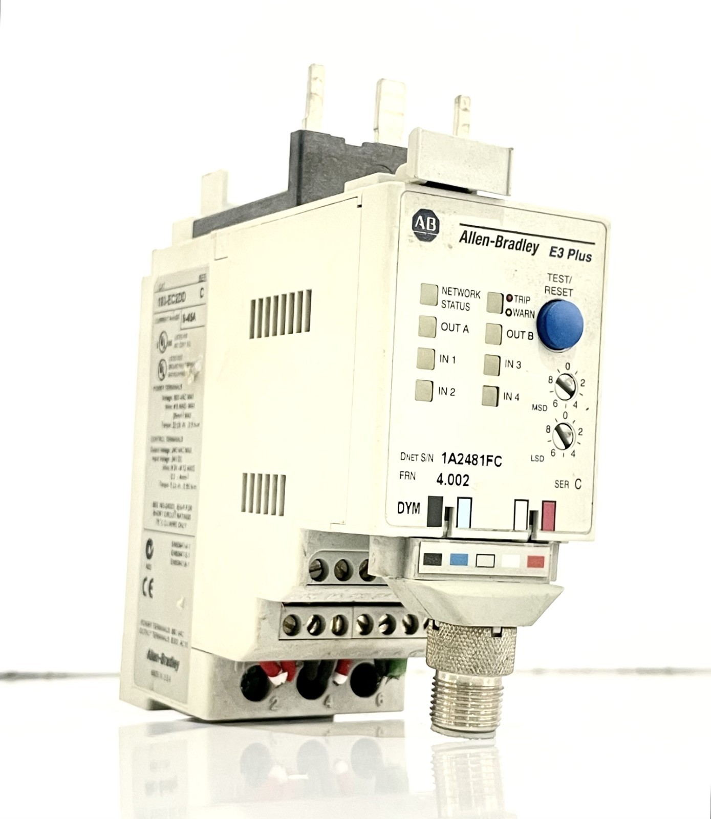 ALLEN BRADLEY 193-EC2DD SOLID STATE OVERLOAD RELAY SER C E3 PLUS 9-45A FAST SHIP
