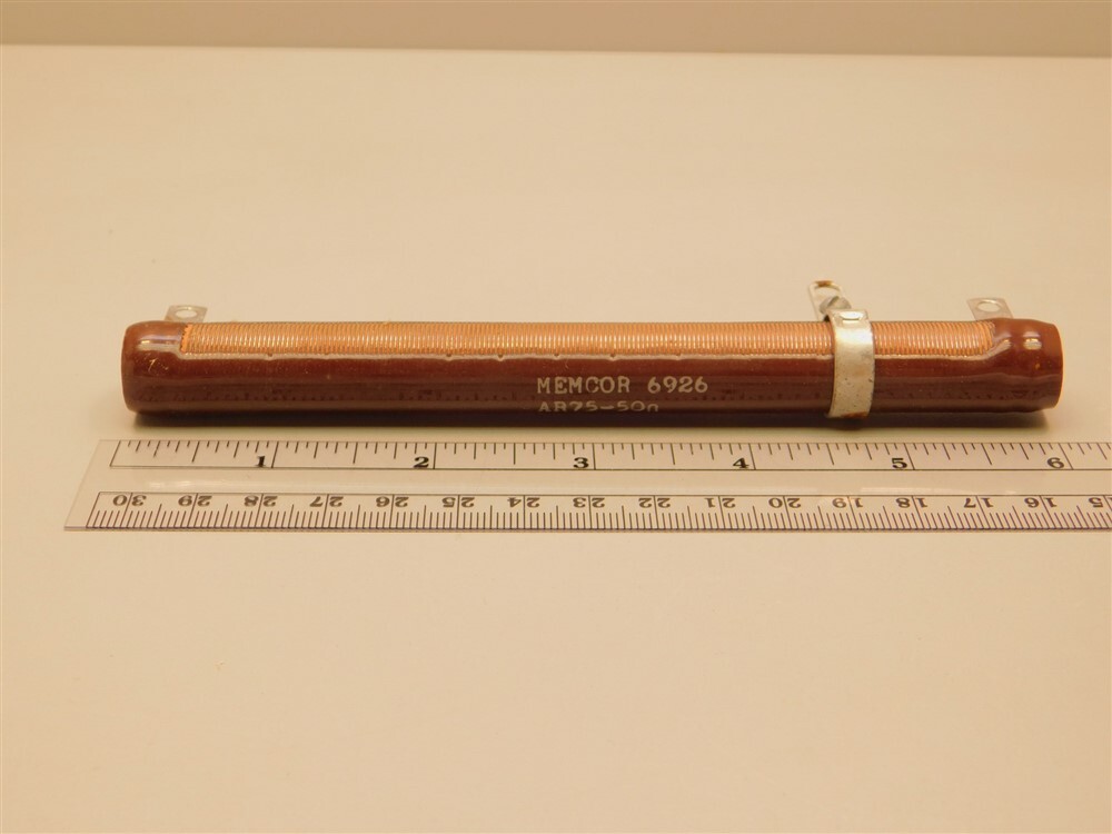 Memcor Tru-Ohm AR75-50Ω Type AR 50 Ohm 75W 5% Adjustable Wirewound Resistor