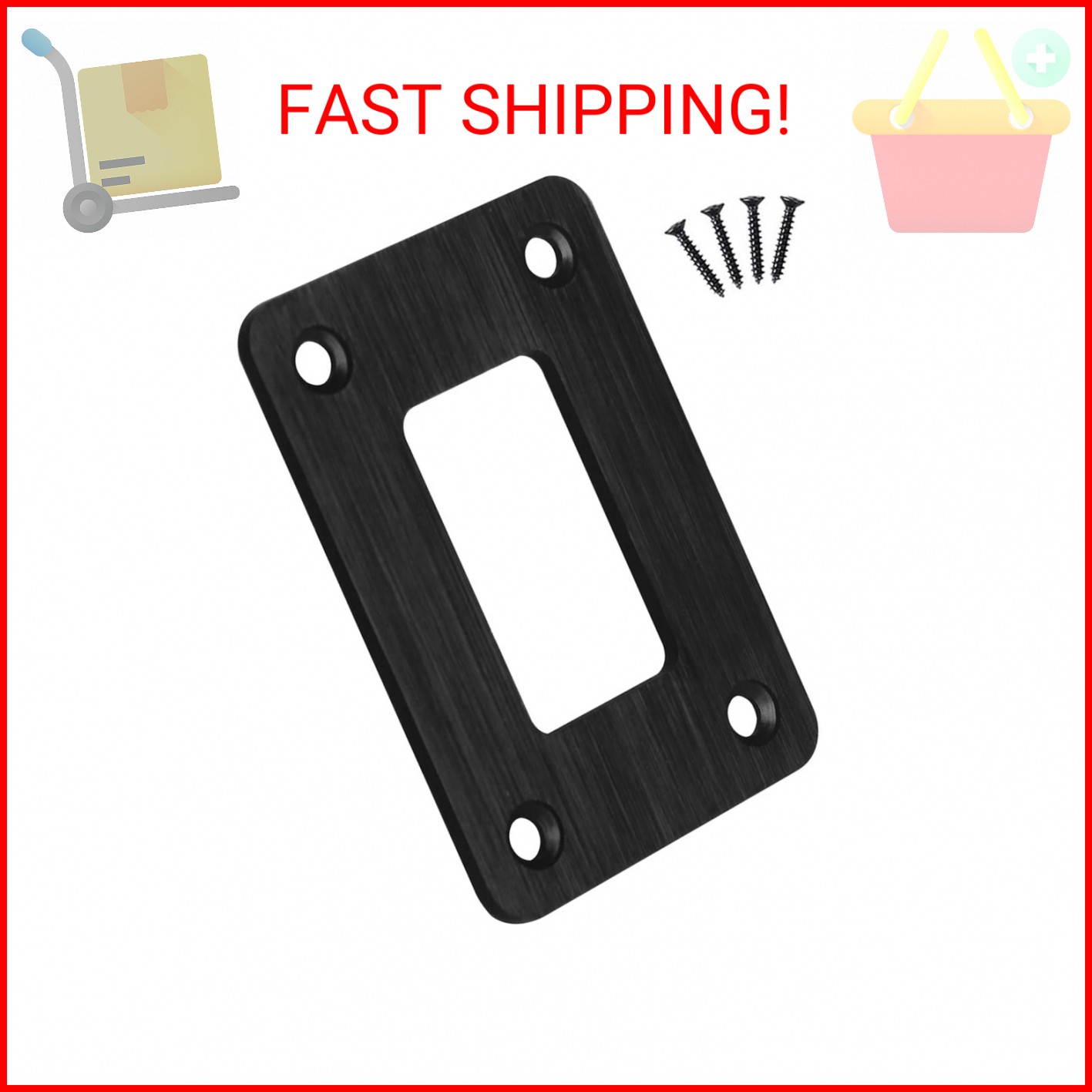 BACAUTOPARTS 1 Way Rocker Switch Panel Housing Holder Aluminum Brushed Metal Mou