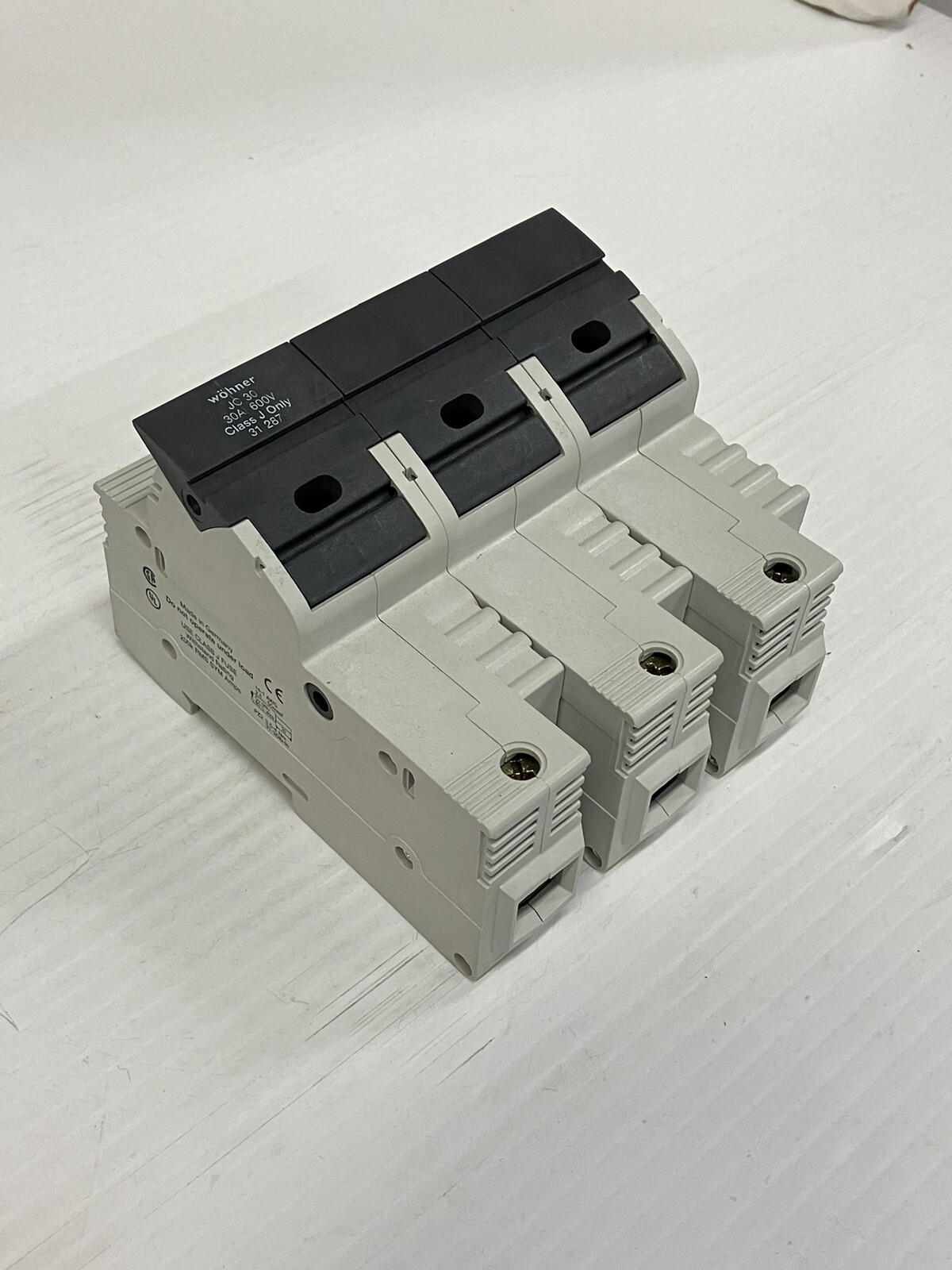 wohner 31287 Fuse Holder Class J 3-Pole 600V 30A