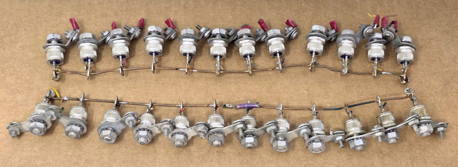 (Lot of 24) Used GE SC260B 25A 200V TRIAC w/ Copper Washer Connector & Nut