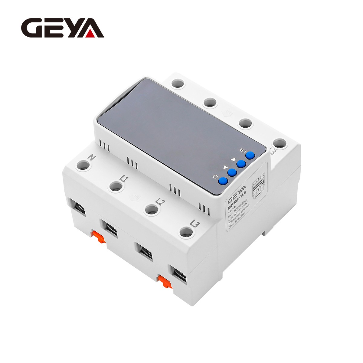 GEYA Three Phase Digital Display Voltage Current Protect Device 4P 63/100A 220V
